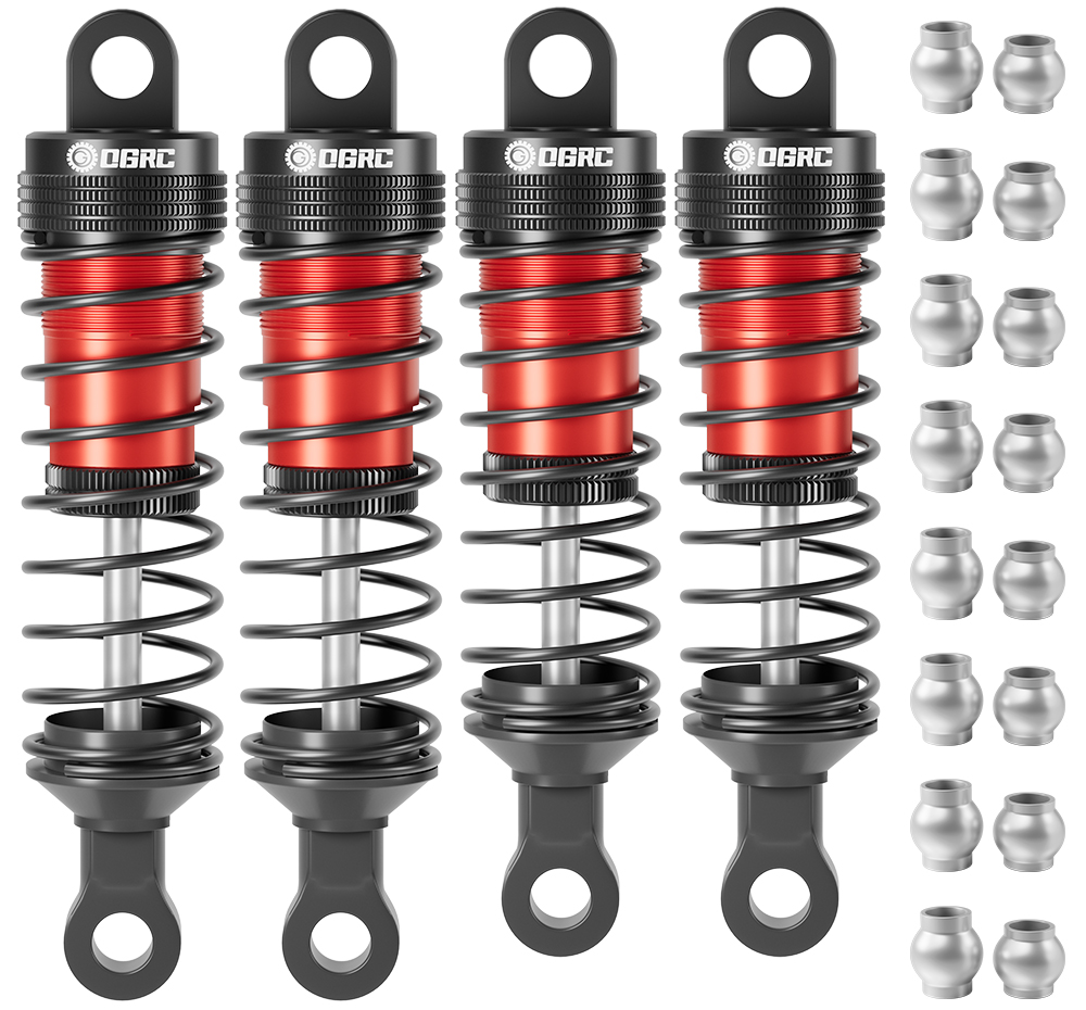 Rc Suspension Arm - OGRC Aluminium-Ölstoßdämpfer 2,5 mm und 3