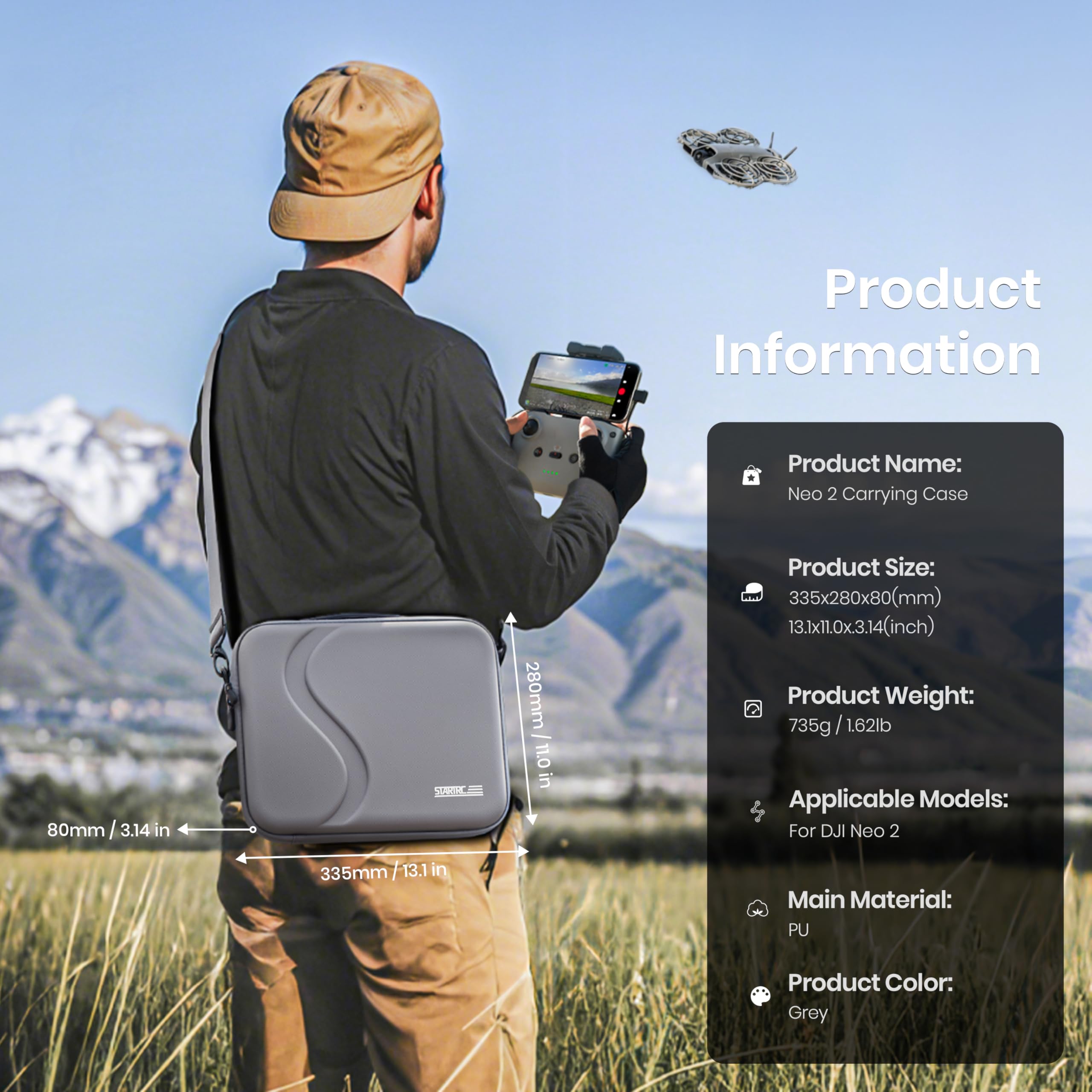 Drone Dji Rc N3 - Tragetasche für DJI Neo 2 Zubehör