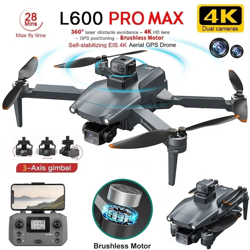 Drone Ae Rc - L600 PRO MAX GPS Drone Professionelle