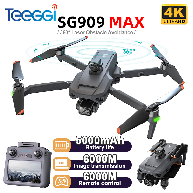 Drone Rc Foldable - Teeggi SG909 MAX GPS-Drohne mit 4K-Kamera,